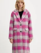 Desigual Палто с вълна PINKCHECK
