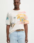 Desigual Памучна тениска HELSINKI