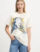 Desigual Памучна тениска PORTRAIT