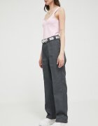 Dickies Панталон в сиво със стандартна кройка с висока талия