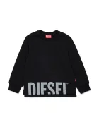 Diesel суичър за деца от памук SRES OVER SWEAT-SHIRT черен J03035
