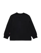 Diesel суичър за деца от памук SRES OVER SWEAT-SHIRT черен J03035
