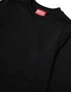 Diesel суичър за деца от памук SRES OVER SWEAT-SHIRT черен J03035