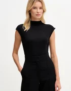 DKNY Блуза дамска в черно с изчистен дизайн W3384RAS