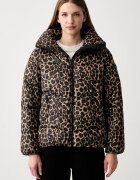 DKNY късо яке дамско кафяво DP6J9673
