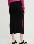 DKNY Пола в черно среднодълга с кройка тип молив