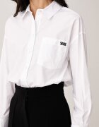 DKNY риза дамска от памук бяла DJ6W2325