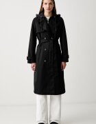 DKNY тренч дамски черен DLEMPX66