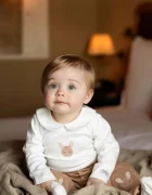 Donsje Бебешко боди от памук Davo Bodysuit Fluffy Bunny