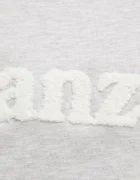 Drivemebikini Памучен суичър Vacanze Chenille в сиво с апликация 2024-DMBS-024-GR