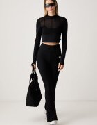 EA7 Emporio Armani спортна блуза с дълги ръкави дамска черна AF12625.7W001569