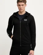 EA7 Emporio Armani суичър с качулка мъжки черен AF13512.7M000568