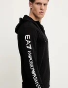 EA7 Emporio Armani суичър с качулка мъжки черен AF13512.7M000568