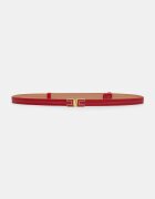 Elisabetta Franchi колан дамски от имитация на кожа червен CT57S66E2