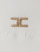 Elisabetta Franchi тениска за деца от памук с еластан бяла EFTS271.C.JE018
