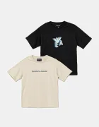Emporio Armani Детска памучна тениска (2 броя)