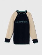 Emporio Armani Детски памучен пуловер