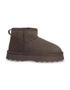 Emu Australia Sharky Micro Flatform апрески дамски от велур кафяви W13304