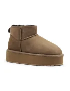 Emu Australia Велурени апрески Stinger Micro Flatform в кафяво W13082.CORI