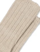Fanga Fontana Вълнени чорапи LANA HEAVY KNITTED SOCKS в бежово FA100020