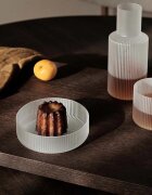 Ferm Living Гарафа с чаша Ripple Small Carafe Set 500 ml / 200 ml. в бяло