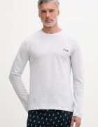 Fila пижама от две части мъжка от памук сива FPS1244