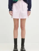 Fiorucci Памучен къс панталон Gingham Logo