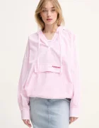 Fiorucci Памучен суичър Gingham Logo Hoodie Shirt