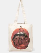 Fiorucci Памучна чанта Mouth Print