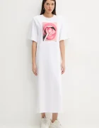Fiorucci Памучна рокля Lollipop Mouth Print Maxi T-Dress