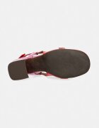 Fly London Кожени обувки с дебел ток PEMY456FLY в розово с дебел ток с отворена пета P145456001