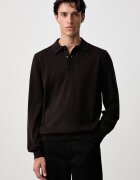 Fred Perry пуловер мъжки с вълна кафяв K4535