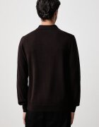 Fred Perry пуловер мъжки с вълна кафяв K4535