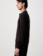 Fred Perry пуловер мъжки с вълна кафяв K4535