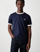 Fred Perry тениска мъжка от памук тъмносиня M4620