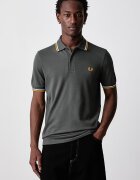 Fred Perry тениска с яка мъжка от памук зелена M3600