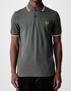 Fred Perry тениска с яка мъжка от памук зелена M3600