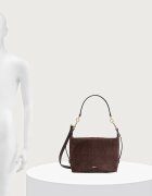 Furla чанта crossbody дамска от кожа Tonie Mini Hobo кафява WE00877.U10000.3244S