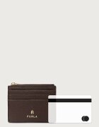 Furla портфейл дамски от кожа Camelia S кафяв WP00388.ARE000.4284S