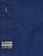 G-Star Памучна риза дамска в тъмносиньо със свободна кройка с класическа яка