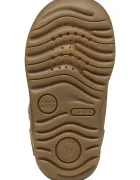 Geox боти за деца от кожа MACCHIA кафяви B664NB.00033