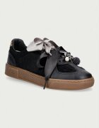 gio+ Blue маратонки дамски от кожа черни BLUE1056