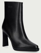 Goe боти дамски от кожа черни UU2N4206 BLACK