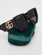 Gucci квадратни слънчеви очила дамски черни GG0956S