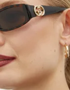 Gucci Слънчеви очила в кафяво GG1661S