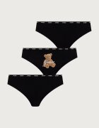 Guess бикини дамски от памук с еластан ARIA 3 броя черни O6BG03 K5996