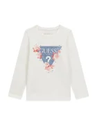 Guess блуза с дълги ръкави за деца от памук бяла K6BI17 K5848