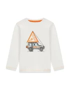 Guess блуза с дълги ръкави за деца от памук бяла N6BI13 K5865