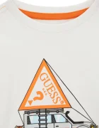 Guess блуза с дълги ръкави за деца от памук бяла N6BI13 K5865