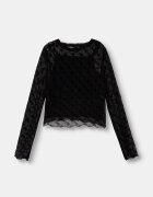 Guess блуза за деца черна с монограм J6YP02 K3743